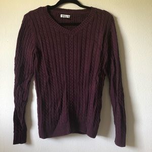 Deep burgundy sweater